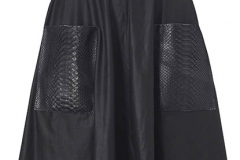 14333 Wide skirt w. python pockets, samantha black