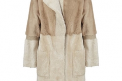 7080 Coat, Palomino mink and beige lacoon