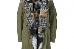 7089 Parker coat linned w. military fox mix
